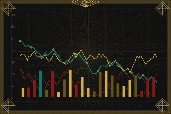 七星彩数据分析师招募装饰艺术风插画